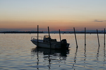 postcard from romantic lagoon of Venice Italy