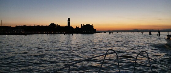 postcard from romantic lagoon of Venice Italy