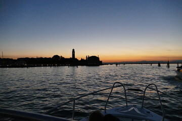 postcard from romantic lagoon of Venice Italy