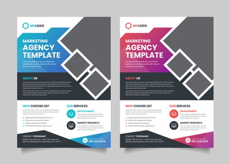 Marketing Agency Flyer Design Template