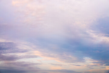 Naklejka na ściany i meble Beautiful dramtic cloudy sky sunset background