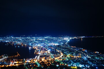 Night View from Mount Hakodate (Hakodateyama) in Hakodate, Hokkaido, Japan - 日本 北海道 函館市 函館山 夜景