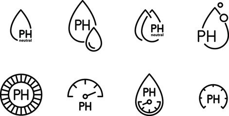 Neutral pH icon - obrazy, fototapety, plakaty