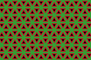 Geometric pattern in the colors of the national flag of Malawi. The colors of Malawi.