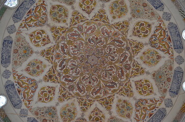 ceiling of the mosque