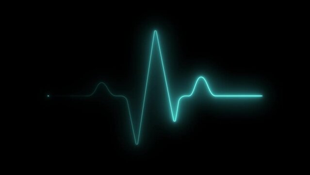 Heartbeat display animation. 4k infinite loopable.