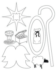 Jesus Christ Birth Story Props for kids theater