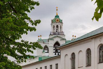 Fototapeta premium The ancient abolished Spaso-Preobrazhensky Monastery. Yaroslavl, Russia