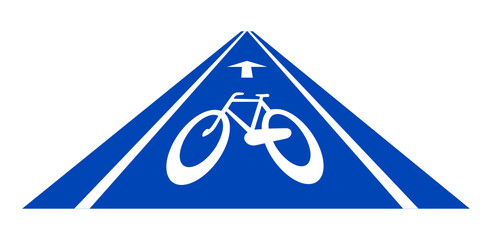 piste cyclable bleue