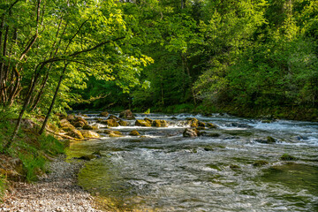 Wilde Wasserstufen an der Mangfall