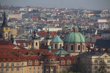 Fototapeta na wymiar View from above, Old Town, Prague