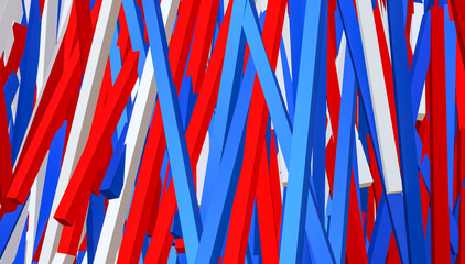 red and blue stripes