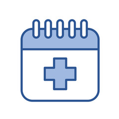 Badanie medyczne, Badanie roczne, Annual Checkup - ikona wektorowa