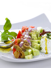 a modern way greek salad - 509862178