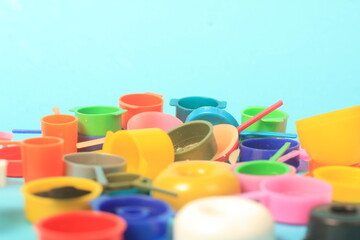 colorful plastic toys