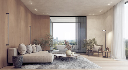 modern living room interior.