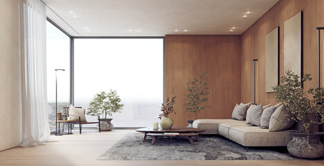 Fototapeta modern living room interior. obraz
