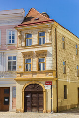 Fototapeta na wymiar Old house in the historic center of Znojmo, Czech Republic