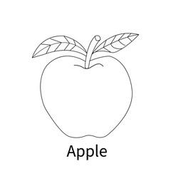 Easy Fruits coloring pages for kids and children, simple fruit arts 