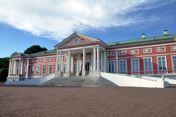 Manor Kuskovo. Palace in Kuskovo park, summer pleasure estate of Count Sheremetev. Architectural...