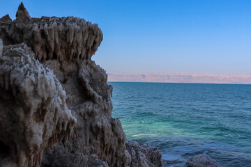 Dead Sea salts and crystals in Jordan