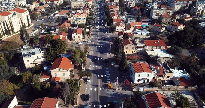Aerial view of Haifa in Israel