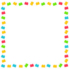 Building plastic toy bricks or child blocks construction flat cartoon illustration element isolated clipart building blocks, color jpg image jpeg icon illustration