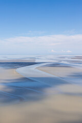 Baie du Mont Saint-Michel à marée basse