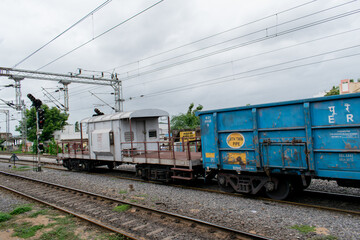 Engine of train