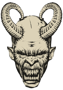 Illustration of a demon head hi-res stock photography and images - Page 7 -  Alamy