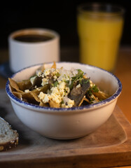 chilaquiles con jugo 