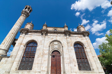 Fototapeta na wymiar Aziziye Mosque in Konya. Ottoman architecture in baroque style.