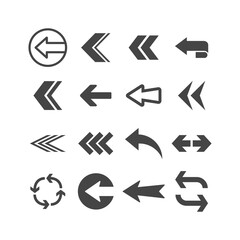Arrow set collection. Arrows vector set icons.