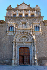Fototapeta premium Main facade of the Santa Cruz Museum. Toledo, Castilla La Mancha, Spain.