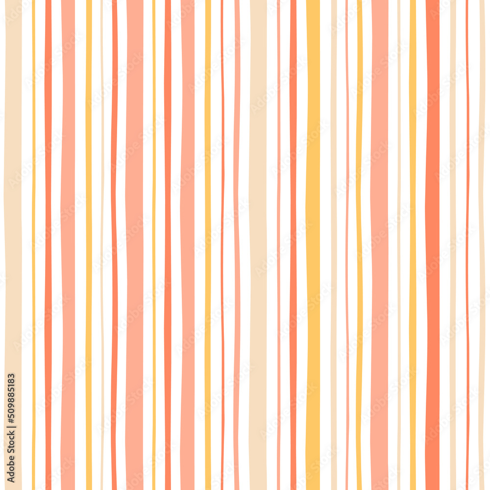 Wall mural astract hand drawn seamless stripe pattern . vector background