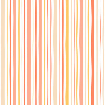 Astract hand drawn seamless stripe pattern . Vector background