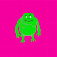 funny bull frog cartoon