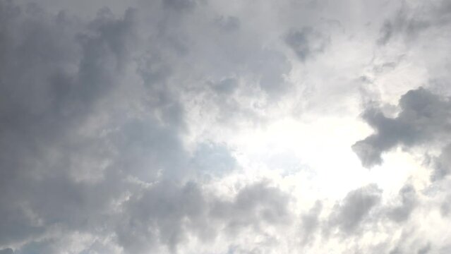 Ciel nuageux en accélèré 