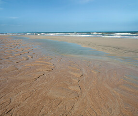 Beach and tidal pool at Ormond Beach, FL
