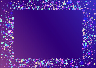 Kaleidoscope Confetti. Light Sparkles. Holographic Glitter. Violet Retro Effect. Digital Foil. Blur Prism. Disco Realistic Backdrop. Surreal Art. Purple Kaleidoscope Confetti