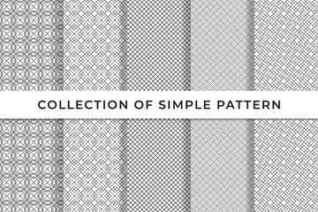 Simple Collection of geometric seamless patterns simple minimal design