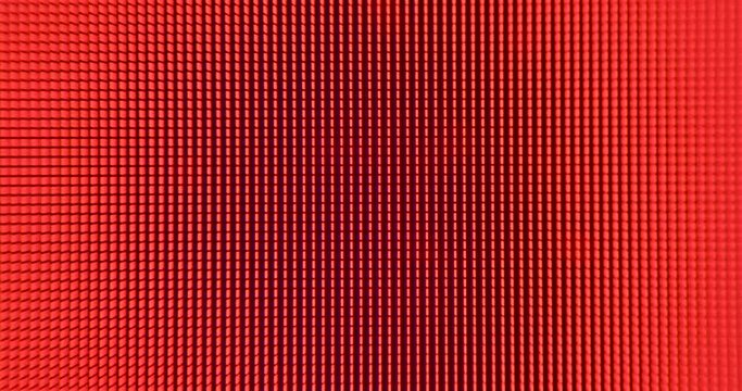 Visualisation of a red police flasher in the dark. Flashing red and black in LCD screen pixels. Small light bulbs light up and go out. The formation of an irritant.