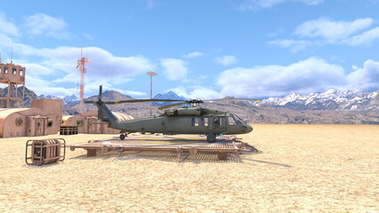 Fototapeta premium 軍事キャンプ