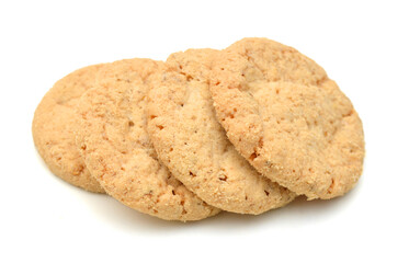 Sweet cookies isolated on a white background