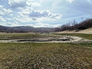 Embalse seco en Galicia