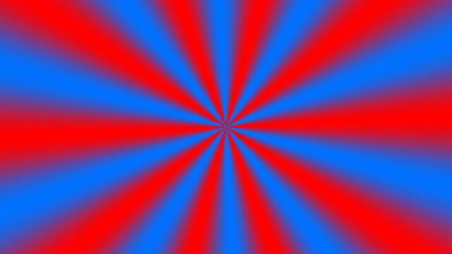 Animation of blue and red rays