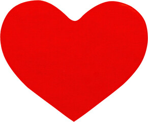 red heart shape sticker isolated - 509904554