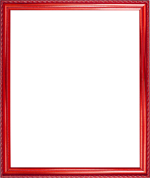 red color wooden photo frame background
