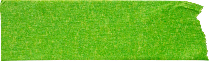 Green adhesive paper tape isolated