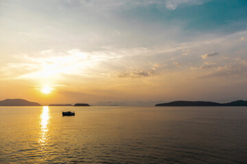 Fototapeta premium sunset in the sea